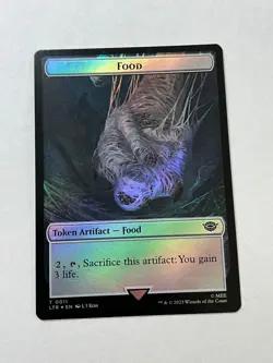 MTG LOTR Orc Army 0005 Food 0011 Token Double Sided! - Image 2