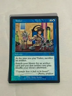 MTG FOIL Tinker Urza's Legacy Magic the Gathering - Image 1