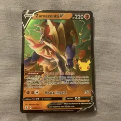 Pokemon TCG Zamazenta V 18/25 Celebrations NM - Image 1