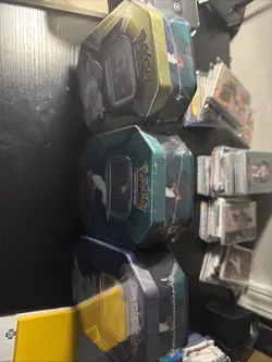 Lot Of 3 Pokemon TCG Triple Whammy Tin Set Darkrai, Slaking and Tyranitar Sealed - Image 2
