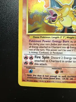 Original 1999 Pokemon Charizard Holo Base Set 4/102 Near Mint Nm - Image 4