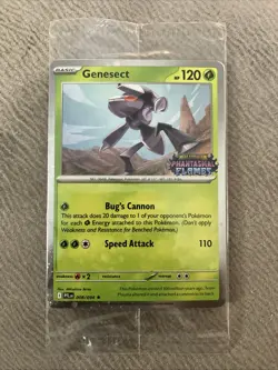 Pokemon TCG Genesect Phantasmal Flames Stamped Cosmos Holo Sealed - Image 1