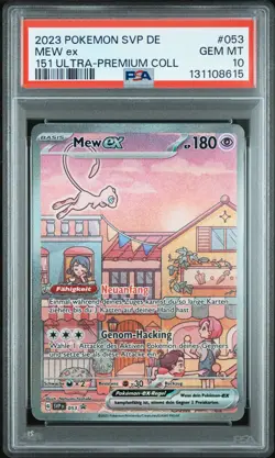 2023 POKEMON GERMAN SVP DE-SV BLACK STAR PROMO 151 ULTRA-PREM COLL MEW EX PSA 10 - Image 1