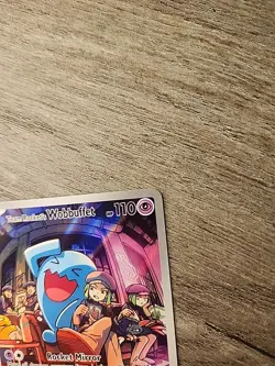 Pokemon TCG Destined Rivals Team Rockets Wobbuffet Black Star Promo Card 203/82 - Image 3