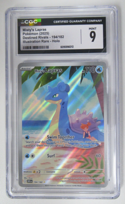 2025 Pokemon Destined Rivals DR Misty's Lapras 194/182 CGC 9 - Image 1