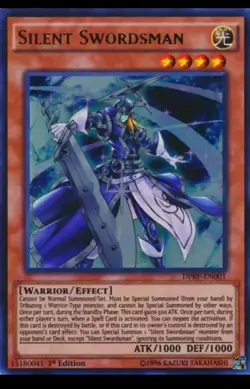 Silent Swordsman DPRP-EN001 Ultra Rare Near Mint 1st Edition YuGiOh! Price Drop - Image 1