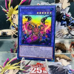 Yugioh Divine Serpent Apophis MZTM-EN004 Super Rare 1st Ed Near Mint - Image 1
