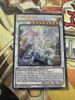 Blue-Eyes Spirit Dragon SHVI-EN052 Secret Rare 1st Edition NM Yugioh - Image 2