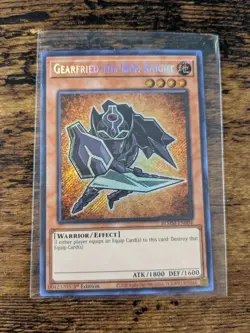 YU-GI-OH GEARFRIED THE IRON KNIGHT CHIBI BLMM EN-004 SECRET RARE - Image 1