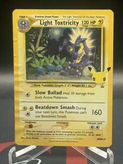 Pokemon Light Toxtricity SWSH137 SWSH Sword & Shield Promo Cards Holo *DAMAGED* - Image 1