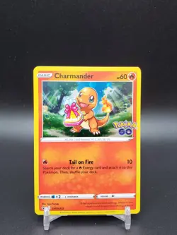 Charmander SWSH232 Pokemon Go Black Star Promo Holo NM Pokemon Card - Image 1