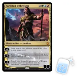 SARKHAN UNBROKEN Dragons Of Tarkir DTK Planeswalker Magic MTG MINT CARD - Image 1