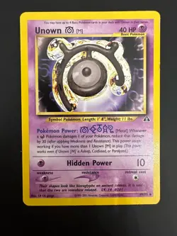 UNOWN M - Neo Discovery Set - 49/75 - Uncommon - Pokemon Card - Unlimited - Image 1