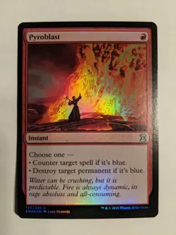 1x Pyroblast NM Foil - English Eternal Masters Magic Card MTG x1 - Image 1