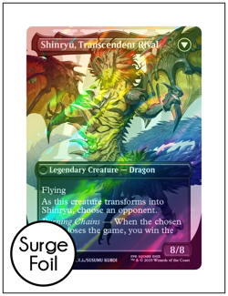 1x Zenos yae Galvus, Surge Foil, Borderless Art 0529, Final Fantasy, MTG NM - Image 2
