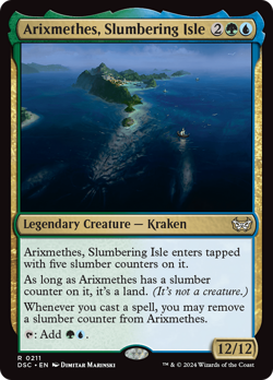 Arixmethes, Slumbering Isle 211 Near Mint NM Duskmourn DSC Magic MTG - Image 1
