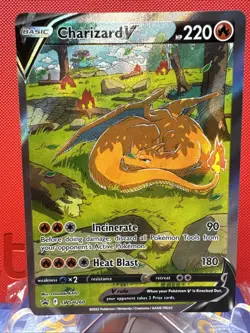 Charizard V SWSH260 Black Star Promo Pokemon Card Holo NM - Image 1