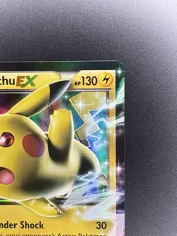 Pokemon Card TCG Pikachu 2016 TCG EX XY174 Black Star Promo Holo Card light use - Image 3