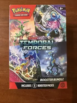 Pokemon: Scarlet & Violet Temporal Forces Booster Bundle (6 Packs) Sealed - Image 1