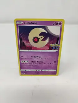 Lunatone Pokemon Go 34/78 Pokemon TCG Card - Image 1