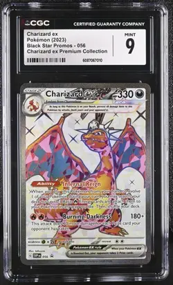???? CGC 9 MINT Charizard Ex SVP056 Premium Collection HOLO PROMO Pokemon Card - Image 1