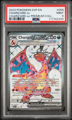 2023 POKEMON SVP EN-SV BLACK STAR PROMO | CHARIZARD ex PREMIUM PSA 9 - Image 1