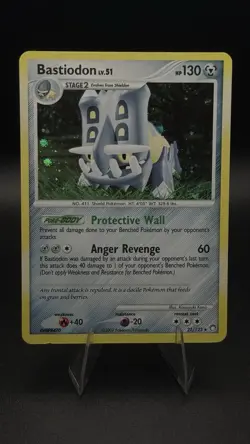 Pokemon TCG - Bastiodon LV. 51 #21/123 Mysterious Treasures - Holo Rare - LP - Image 2
