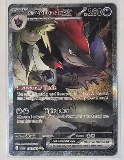 N's Zoroark EX - Secret Rare - Pokemon Journey Together #185/159 Unplayed Mint - Image 1