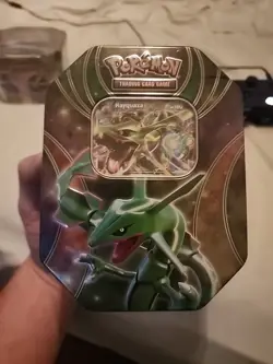 Pokemon TCG Rayquaza EX Tin Beyond The Ordinary 2015 Tin Factory Sealed - Image 1