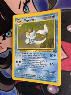 Vaporeon # 28/64 1st Edition Jungle Set Pokemon TCG- Non-Holo MP/LP - Image 3