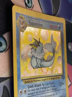 Vaporeon # 28/64 1st Edition Jungle Set Pokemon TCG- Non-Holo MP/LP - Image 4