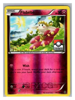 Pokemon League Promo Reverse Holo 101/162 Flabebe - Image 1