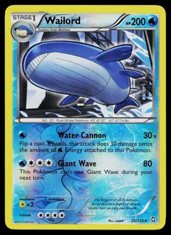 Pokemon Card - Wailord Dragons Exalted 26/124 Reverse Holo - Image 1