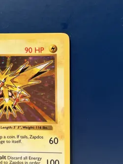 Pokemon TCG Zapdos Holo Rare Card Base Set Shadowless 16/102 MP - Image 3