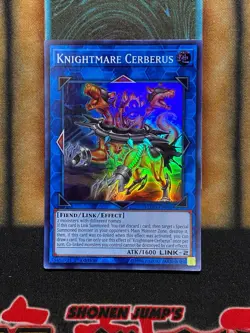 Yugioh Knightmare Cerberus FLOD-EN045 Super Rare 1st Ed NM - Image 1