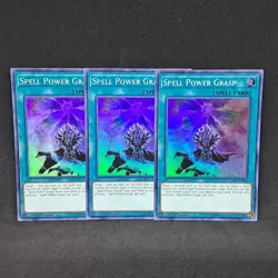3x Spell Power Grasp DASA-EN056 1st Edition Super Rare NM Near Mint Yu-Gi-Oh! - Image 1