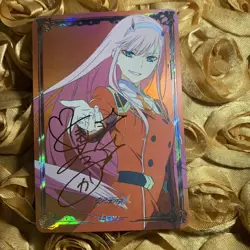 Zero Two Darling in the Franxx 002 GODDESS Anime Heroine ACG GIRL Holo Card - Image 1