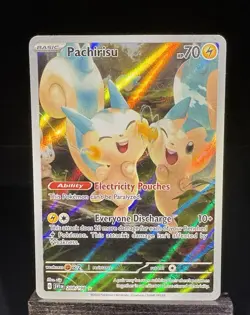 Pachirisu 208/198 Illustration Rare Scarlet & Violet Set Pokemon Card NM - Image 1