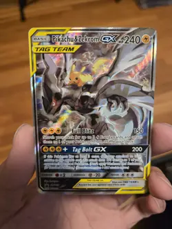 Pokemon Pikachu & Zekrom GX SM168 Promo Card Near Mint NM Condition - Image 1