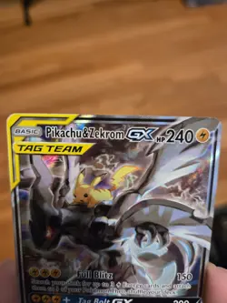Pokemon Pikachu & Zekrom GX SM168 Promo Card Near Mint NM Condition - Image 3