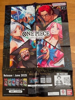 One Piece Card Game Starter Deck ST23 - ST28 Promo Poster Store Exclusive 28 x20 - Image 1