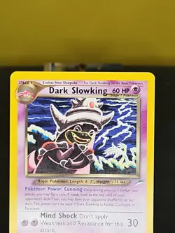 Pokemon Neo Destiny Dark Slowking Card 20/105 Nintendo TCG 2000 - Image 3