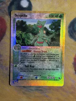 Sceptile 20/109 EX Ruby & Sapphire Reverse Holo Rare Pokemon Card MP HP - Image 2