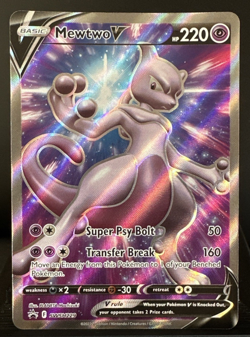 Mewtwo V SWSH229 - SWSH Black Star Promo Full Art - Pokemon TCG Card NM - Image 1