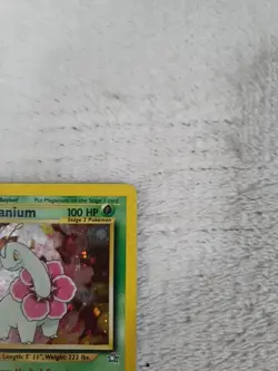 Pokemon TCG Meganium Holo Rare Card 10/111 Neo Genesis Vintage - Image 2