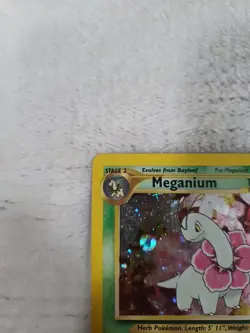 Pokemon TCG Meganium Holo Rare Card 10/111 Neo Genesis Vintage - Image 4