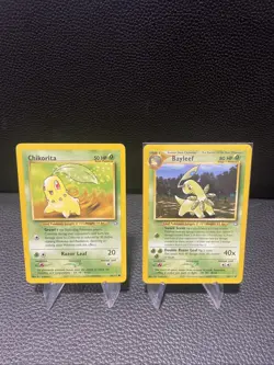 Pokemon Neo Genesis 2000 Chikorita 54 Bayleef 29/111 TCG Card LP Condition - Image 1