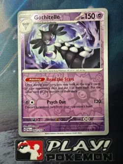 Gothitelle 092/193 Reverse Holo Paldea Evolved Pokemon TCG Card NM + Cardsaver - Image 1