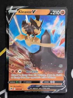 Kleavor V - 087/189 - Pokemon Astral Radiance Sword & Shield Ultra Rare Card NM - Image 1