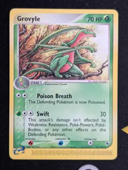 Grovyle 31/109 EX Ruby & Sapphire Pokemon Card e-Series Nintendo Uncommon - Nm - Image 1